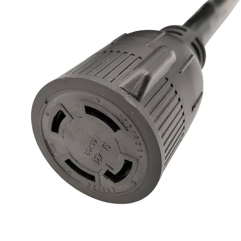 25 ft. 10/4 125-Volt/250-Volt 30 Amp 4-Prong NEMA L14-30 Generator Power Extension Cord (NEMA L14-30P to L14-30R)
