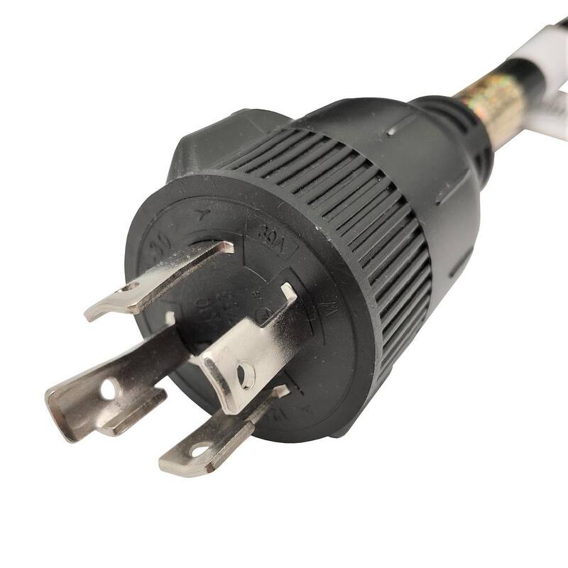 25 ft. 10/4 125-Volt/250-Volt 30 Amp 4-Prong NEMA L14-30 Generator Power Extension Cord (NEMA L14-30P to L14-30R)