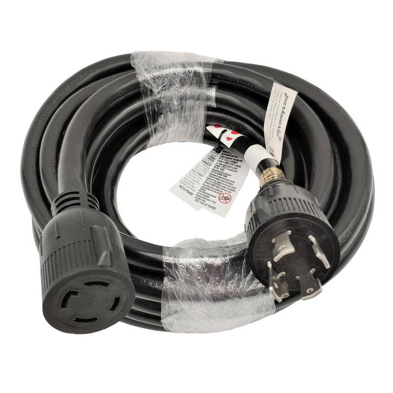 25 ft. 10/4 125-Volt/250-Volt 30 Amp 4-Prong NEMA L14-30 Generator Power Extension Cord (NEMA L14-30P to L14-30R)