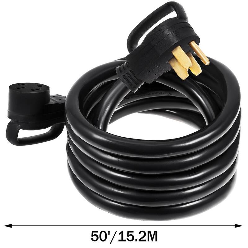 50 ft. 50 Amp RV Extension Cord Premium Power Cord RV Wire Diameter Extension Cord 6 Wire Gauge RV Cord