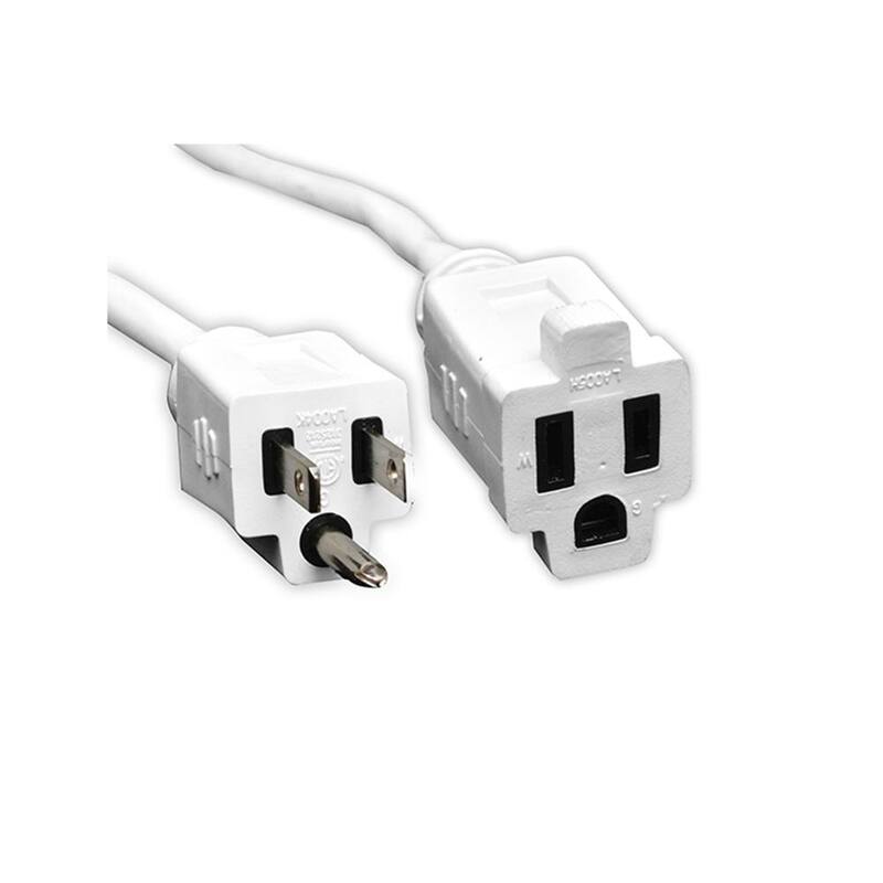 40 ft. 16/3 Heavy Duty Extension Cord, White