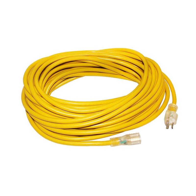 75 ft. 10/3 SJTW 15 Amp 125-Volt 1875-Watt Lighted End Outdoor Super Heavy-Duty Jacket Extension Cord